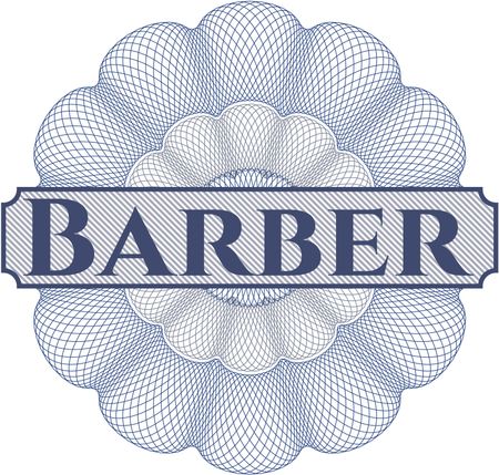 Barber abstract rosette