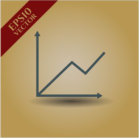 Chart icon vector illustration