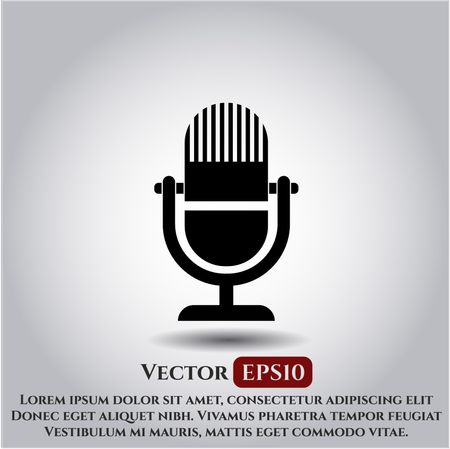 Microphone vector symbol
