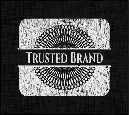 Trusted Brand chalkboard emblem