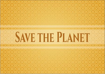 Save the Planet colorful banner