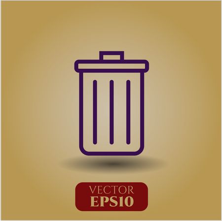 Trash Can vector icon