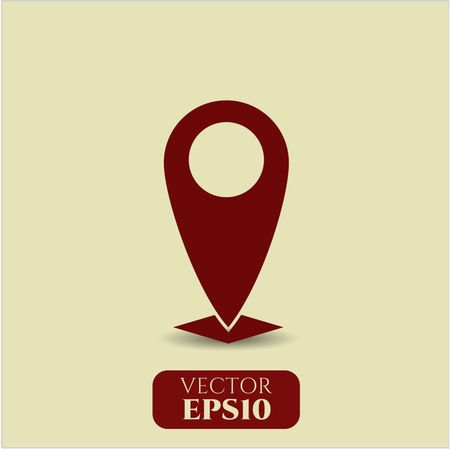 Map Pointer vector icon or symbol