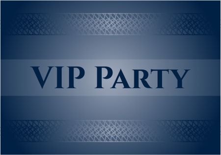 VIP Party poster or card