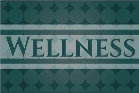 Wellness retro style card or poster