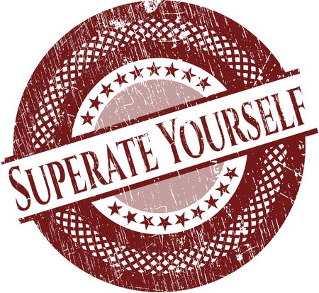 Superate Yourself rubber grunge texture stamp