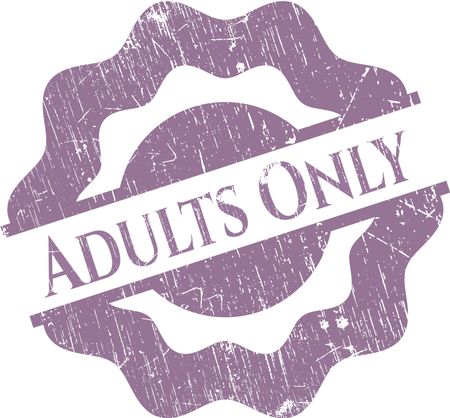 Adults Only rubber grunge texture seal