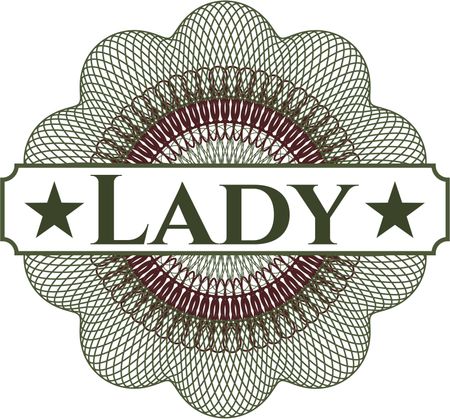 Lady abstract rosette