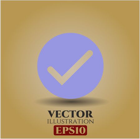 Tick vector symbol