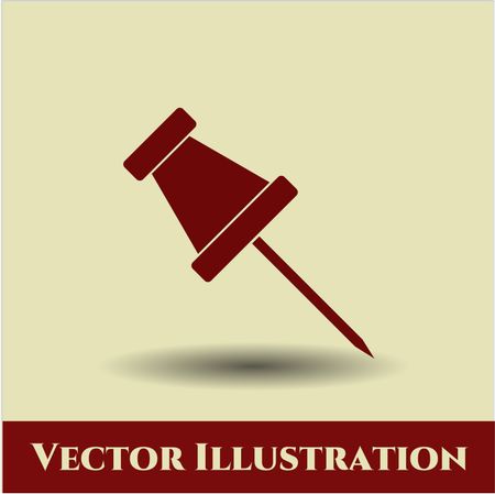 Paper Pin vector icon