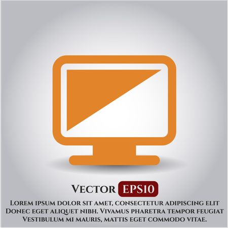 Monitor vector icon