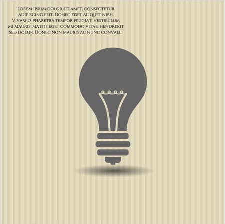 Light bulb icon vector illustration