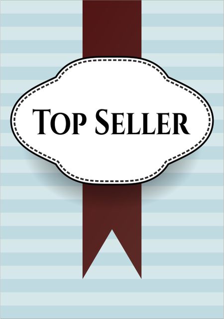 Top Seller retro style card, banner or poster