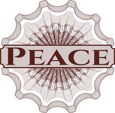 Peace linear rosette