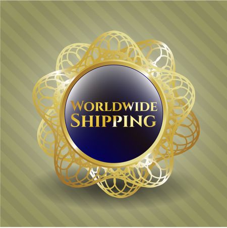 Worldwide Shipping shiny badge