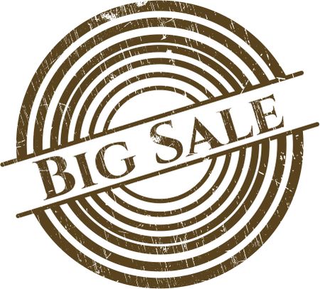 Big Sale rubber grunge stamp