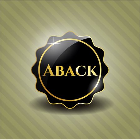 Aback dark badge