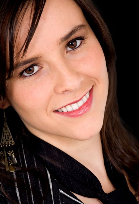 fashion-woman-portrait-smiling-black-background-3557301 fashion woman portrait where she is smiling over a black background