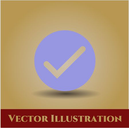 Tick icon vector illustration