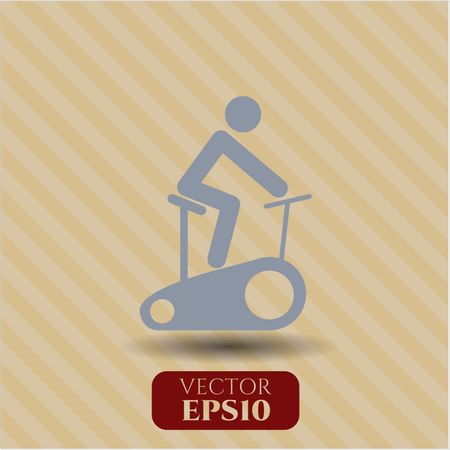 Stationary bike vector symbol