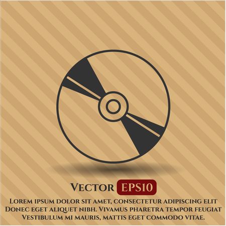 CD, DVD or Blu Ray disc icon vector illustration