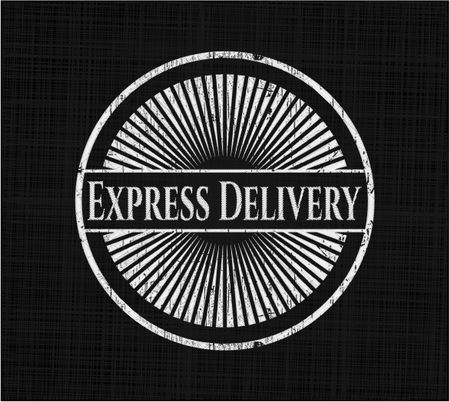 Express Delivery chalkboard emblem