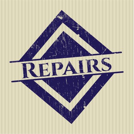 Repairs rubber grunge stamp