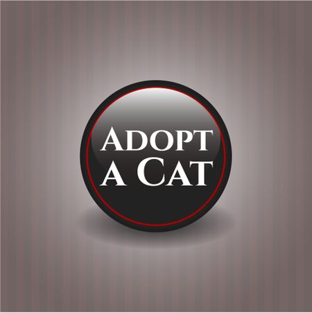 Adopt a Cat black badge