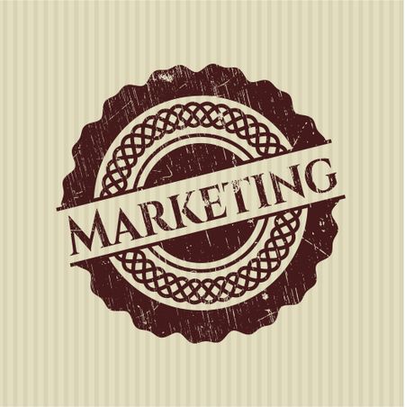 Marketing rubber grunge texture seal