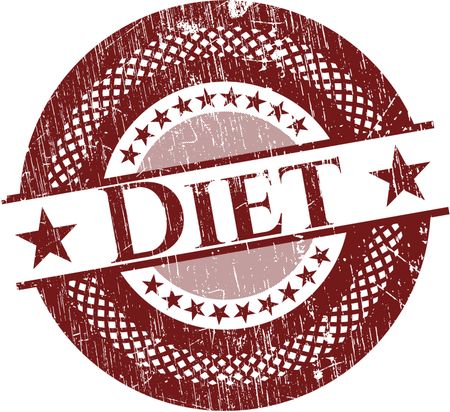 Diet rubber grunge texture stamp