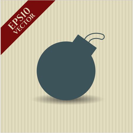 Bomb icon vector illustration
