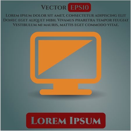 Monitor vector icon