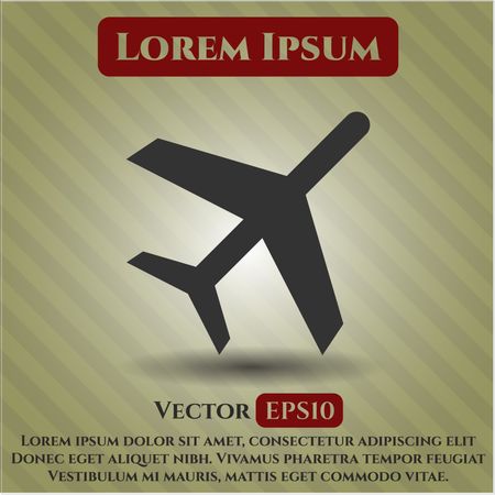 Plane icon or symbol