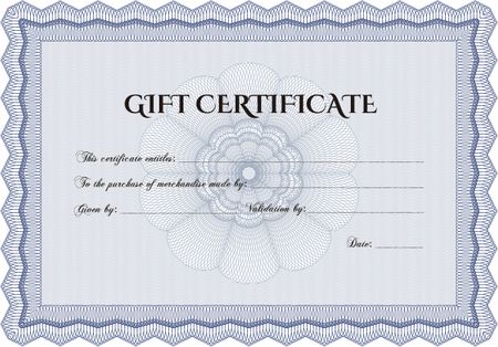 Gift certificate template. Customizable, Easy to edit and change colors.Beauty design. Complex background. 