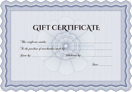 Gift certificate template. Customizable, Easy to edit and change colors.Beauty design. Complex background.