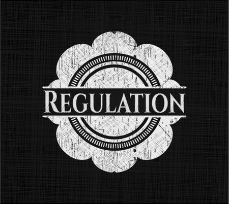 Regulation chalkboard emblem