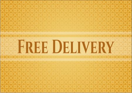 Free Delivery banner or card