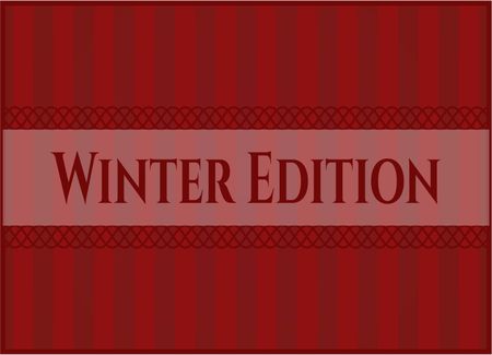 Winter Edition banner or poster