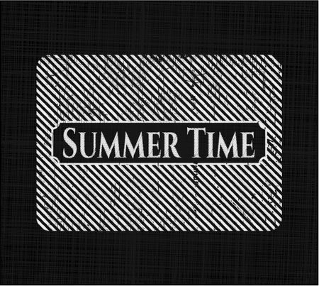 Summer Time with chalkboard texture