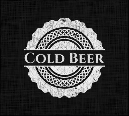 Cold Beer chalk emblem