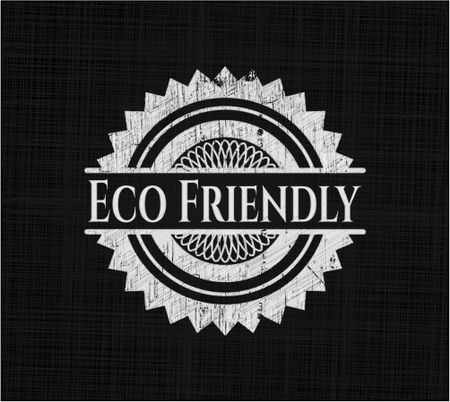 Eco Friendly on chalkboard