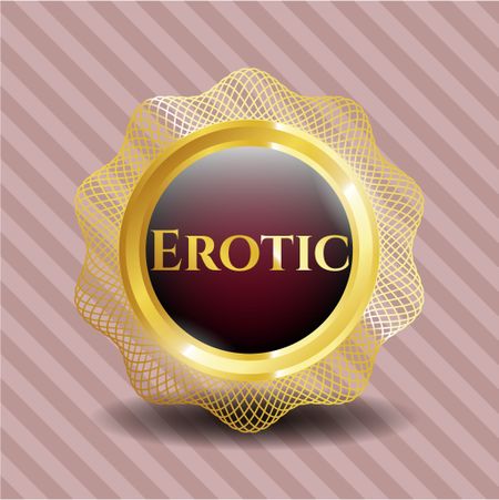 erotic-gold-badge-emblem-356450795 Erotic gold badge or emblem