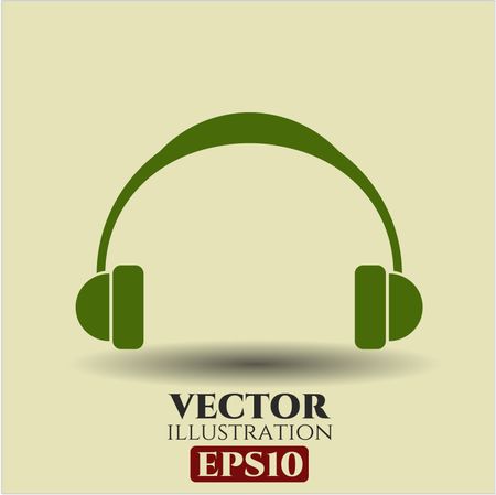 Headphones vector symbol