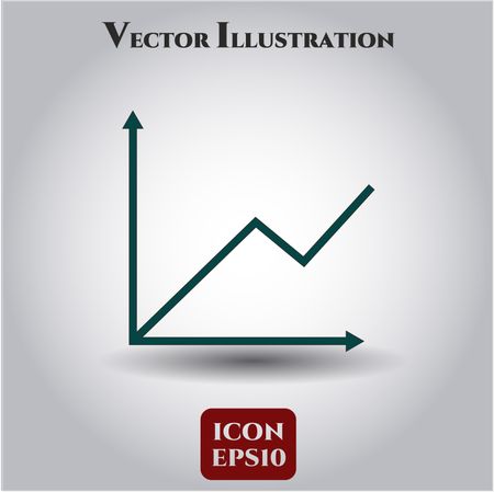 Chart vector icon or symbol