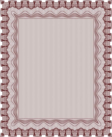 Diploma. With background. Good design. Vector pattern that is used in money and certificate.