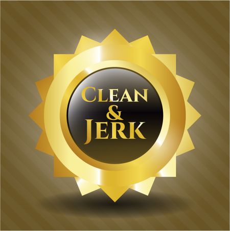Clean & Jerk gold shiny emblem