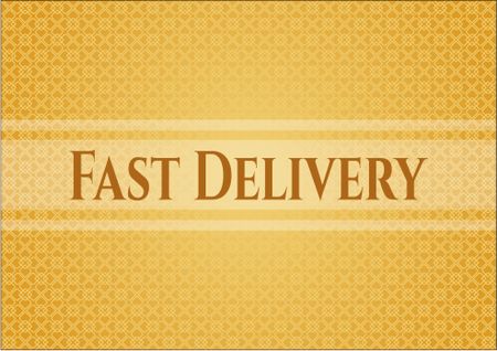 Fast Delivery poster or card
