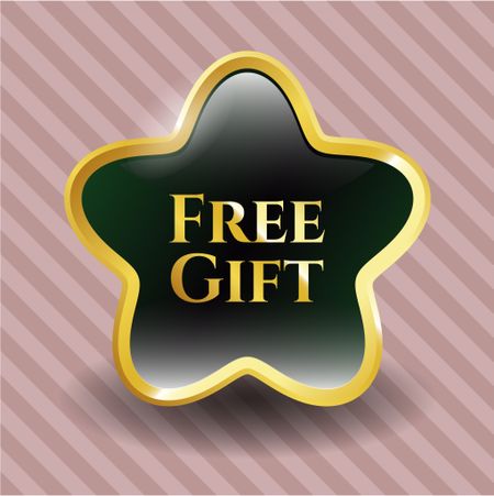 Free Gift gold shiny emblem