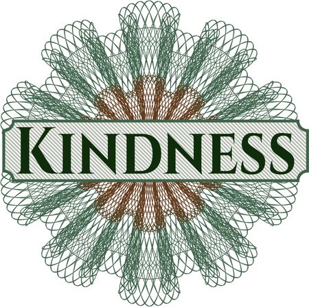Kindness abstract rosette