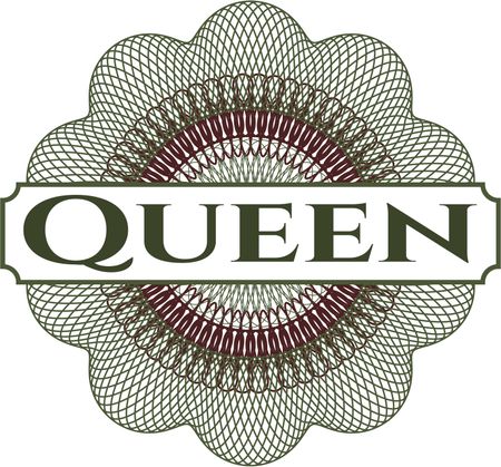 Queen abstract rosette